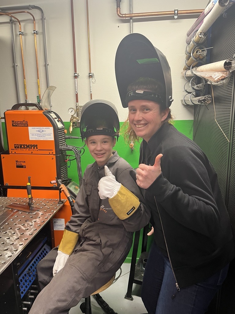 Podiumplek bij de laswedstrijden!